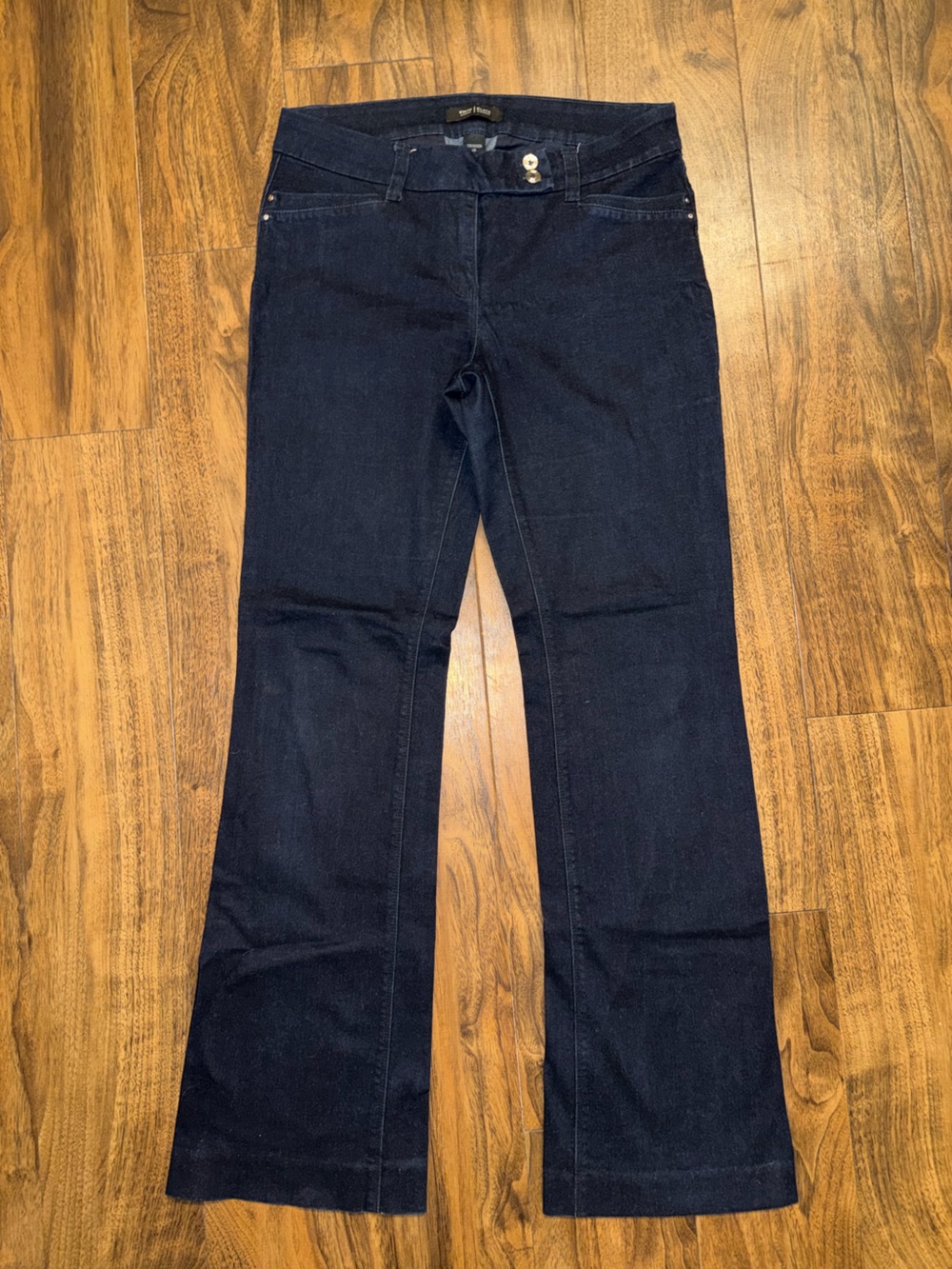 WHBM Dark Denim Trouser Pants - Picture 3 of 4